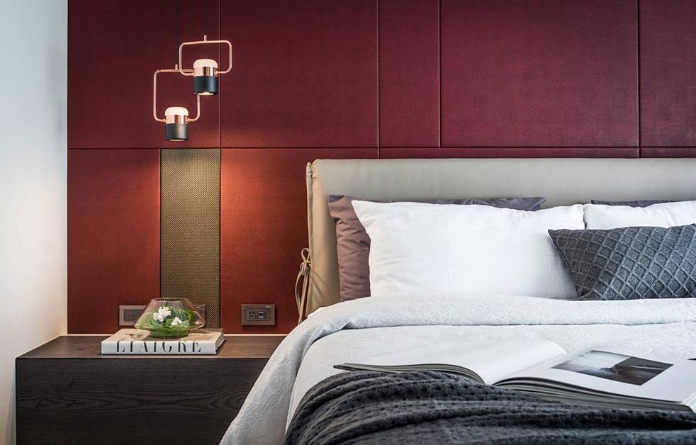 Modern Art Deco Geometric LED Pendant Light with Adjustable Rotating Acrylic Shade