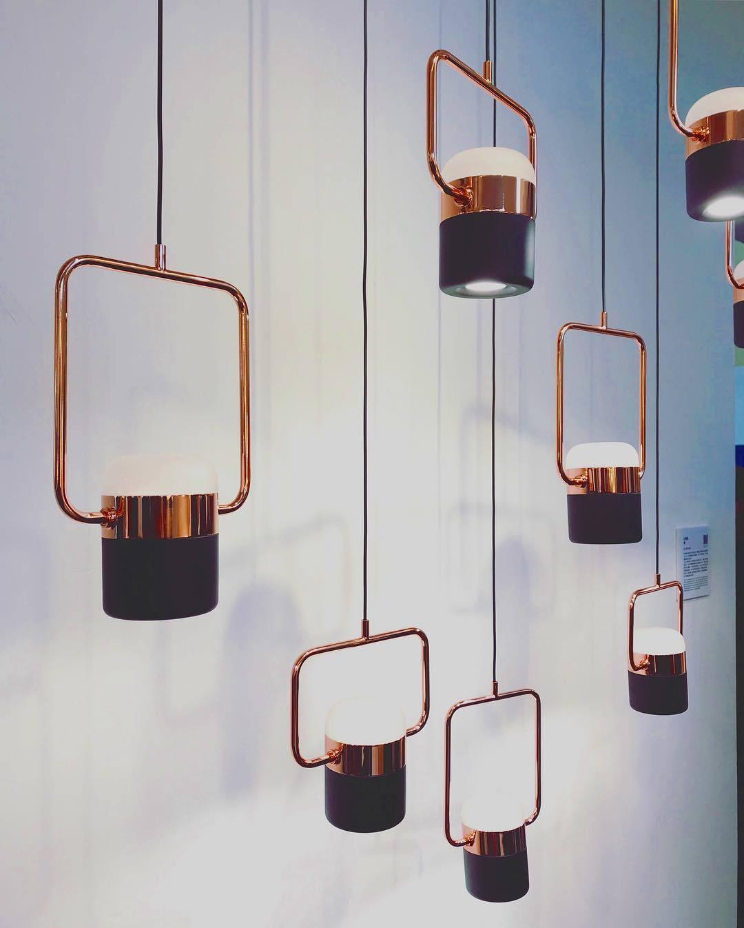 Modern Art Deco Geometric LED Pendant Light with Adjustable Rotating Acrylic Shade