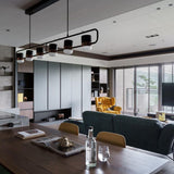 Modern Art Deco Geometric LED Pendant Light with Adjustable Rotating Acrylic Shade