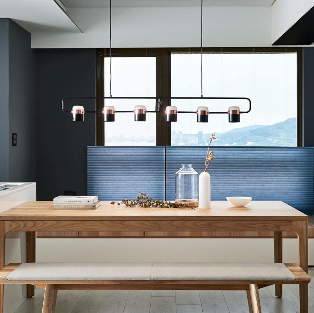 Modern Art Deco Geometric LED Pendant Light with Adjustable Rotating Acrylic Shade