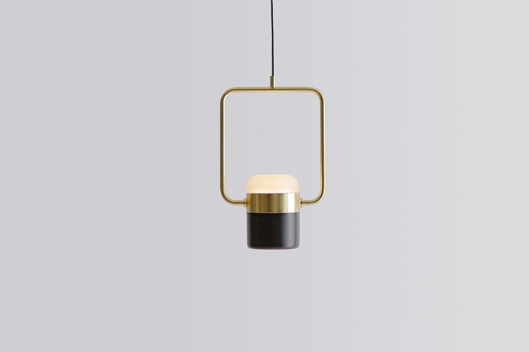 Modern Art Deco Geometric LED Pendant Light with Adjustable Rotating Acrylic Shade