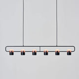 Modern Art Deco Geometric LED Pendant Light with Adjustable Rotating Acrylic Shade