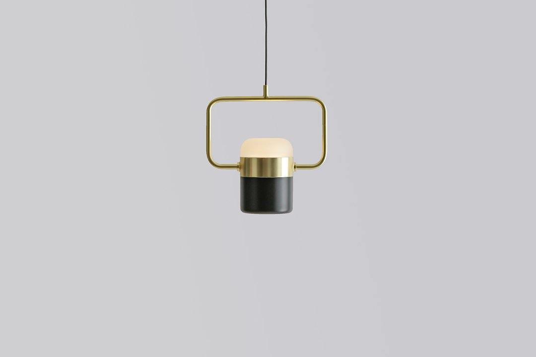 Modern Art Deco Geometric LED Pendant Light with Adjustable Rotating Acrylic Shade