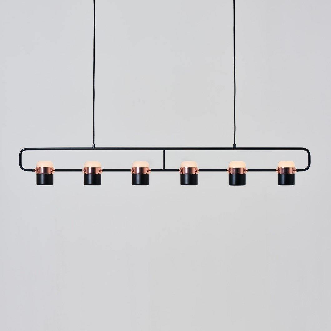 Modern Art Deco Geometric LED Pendant Light with Adjustable Rotating Acrylic Shade
