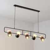 Modern Art Deco Geometric LED Pendant Light with Adjustable Rotating Acrylic Shade