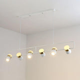 Modern Art Deco Geometric LED Pendant Light with Adjustable Rotating Acrylic Shade
