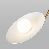 Modern Art Deco Mushroom Silhouette Glass Pendant Light Gold Chandelier Ceiling Fixture