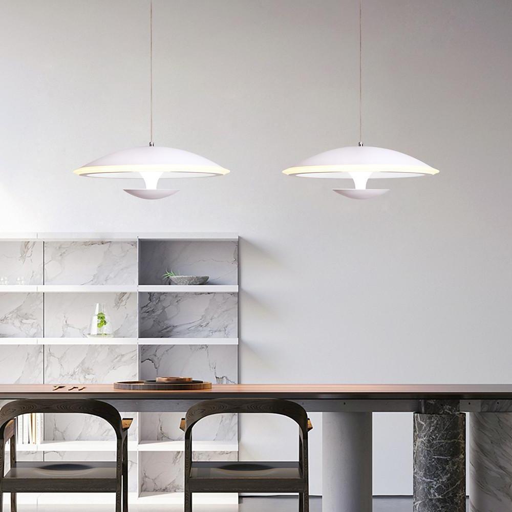 Modern Artistic Acrylic Metal Island Chandelier LED Contemporary Pendant Hanging Light Fixture