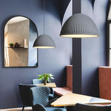 Modern Artistic Bowl Pendant Light Metal Resin Hanging Ceiling Fixture for Kitchen Island