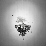 Modern Artistic Charcoal Crown LED Chandelier Minimalist Black Pendant Light