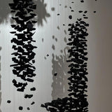 Modern Artistic Charcoal Crown LED Chandelier Minimalist Black Pendant Light
