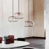 Modern Artistic Electroplated Glass Pendant Light Nordic LED Hanging Island Lamp