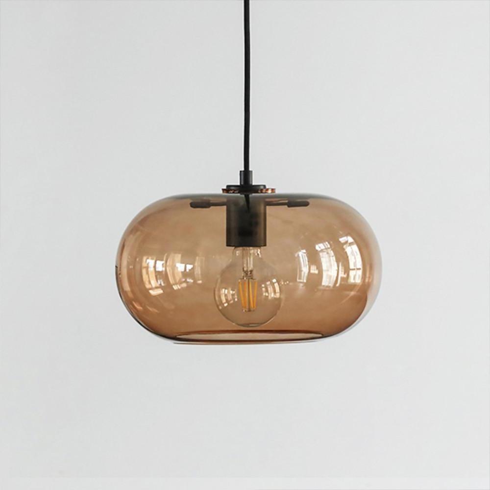 Modern Artistic Electroplated Glass Pendant Light Nordic LED Hanging Island Lamp