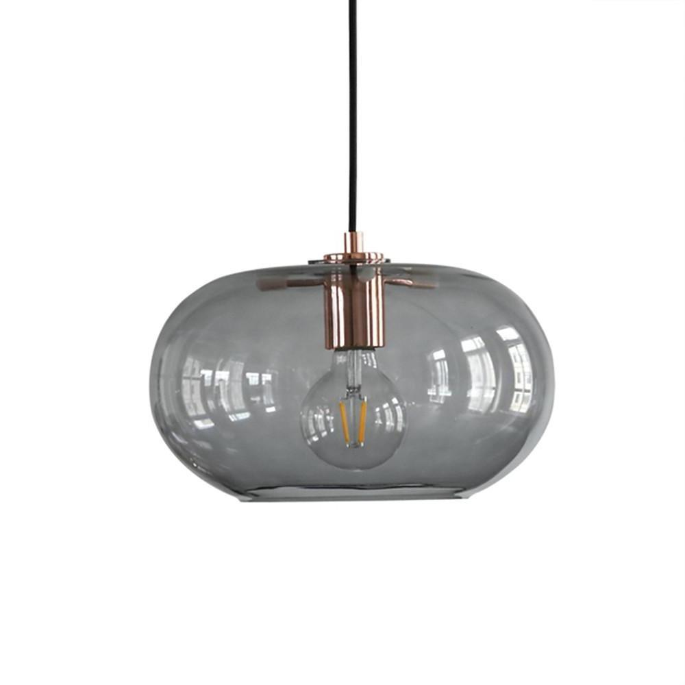 Modern Artistic Electroplated Glass Pendant Light Nordic LED Hanging Island Lamp