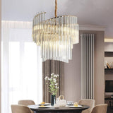 Modern Artistic Glass Crystal LED Chandelier Pendant Light for Dining and Living Rooms