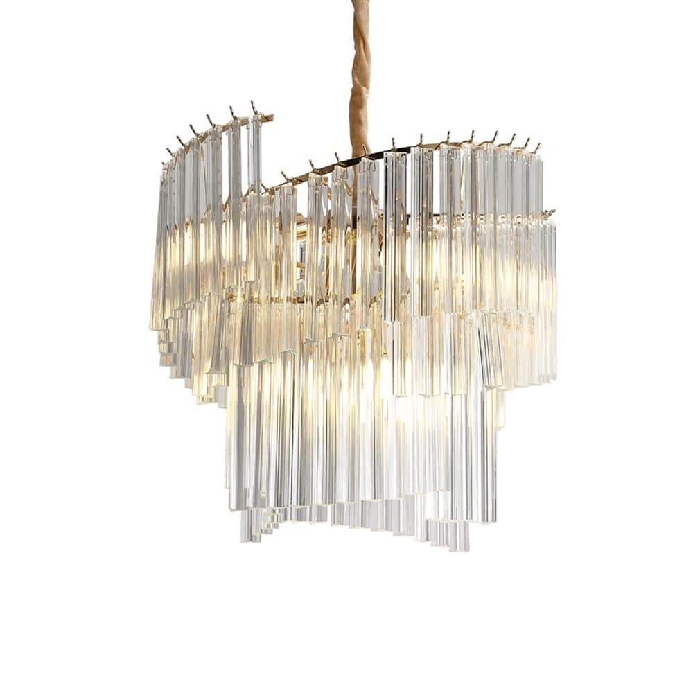 Modern Artistic Glass Crystal LED Chandelier Pendant Light for Dining and Living Rooms