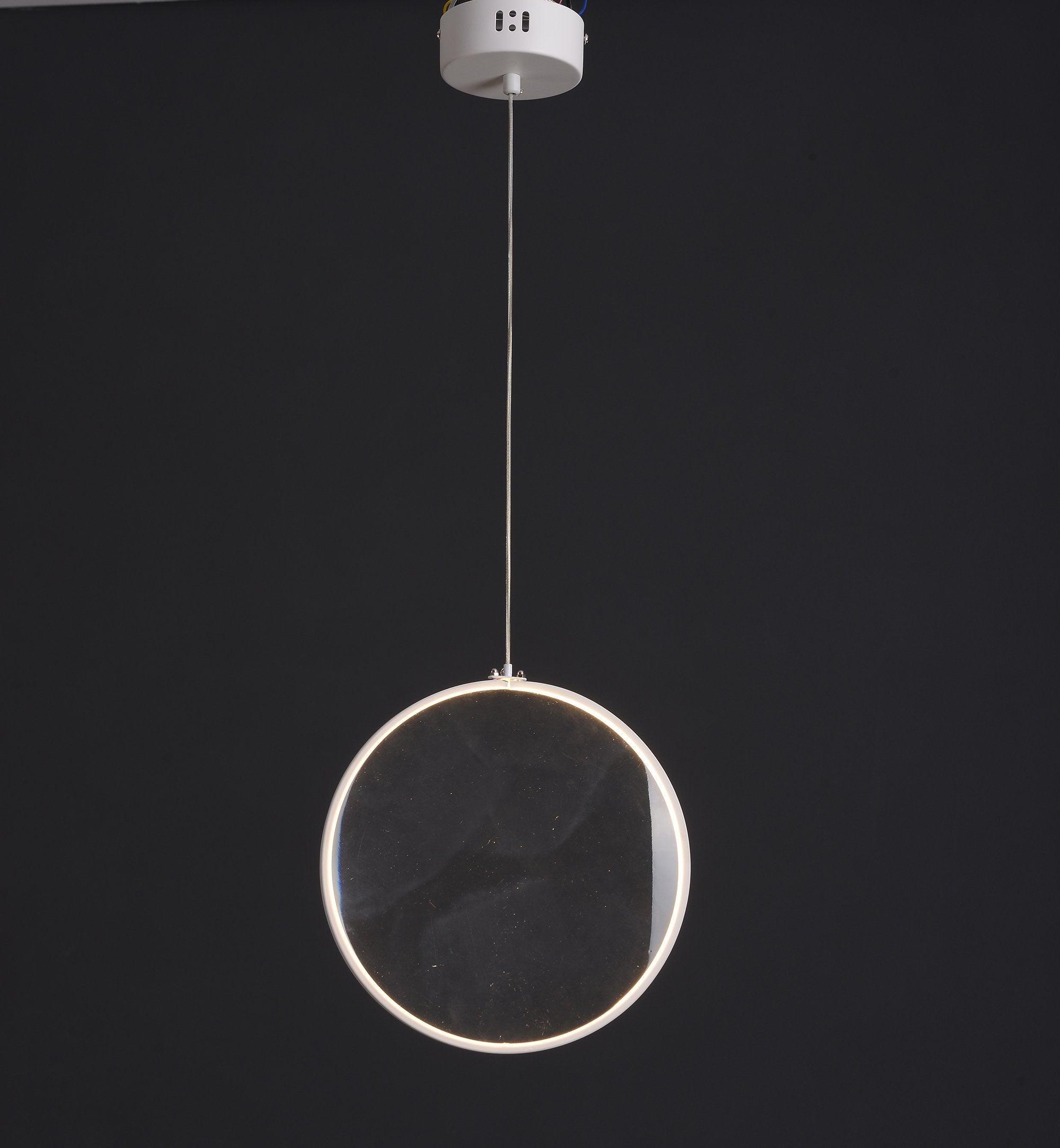 Modern Artistic Glass Lens LED Hanging Light Floating Multi Head Pendant Fixture