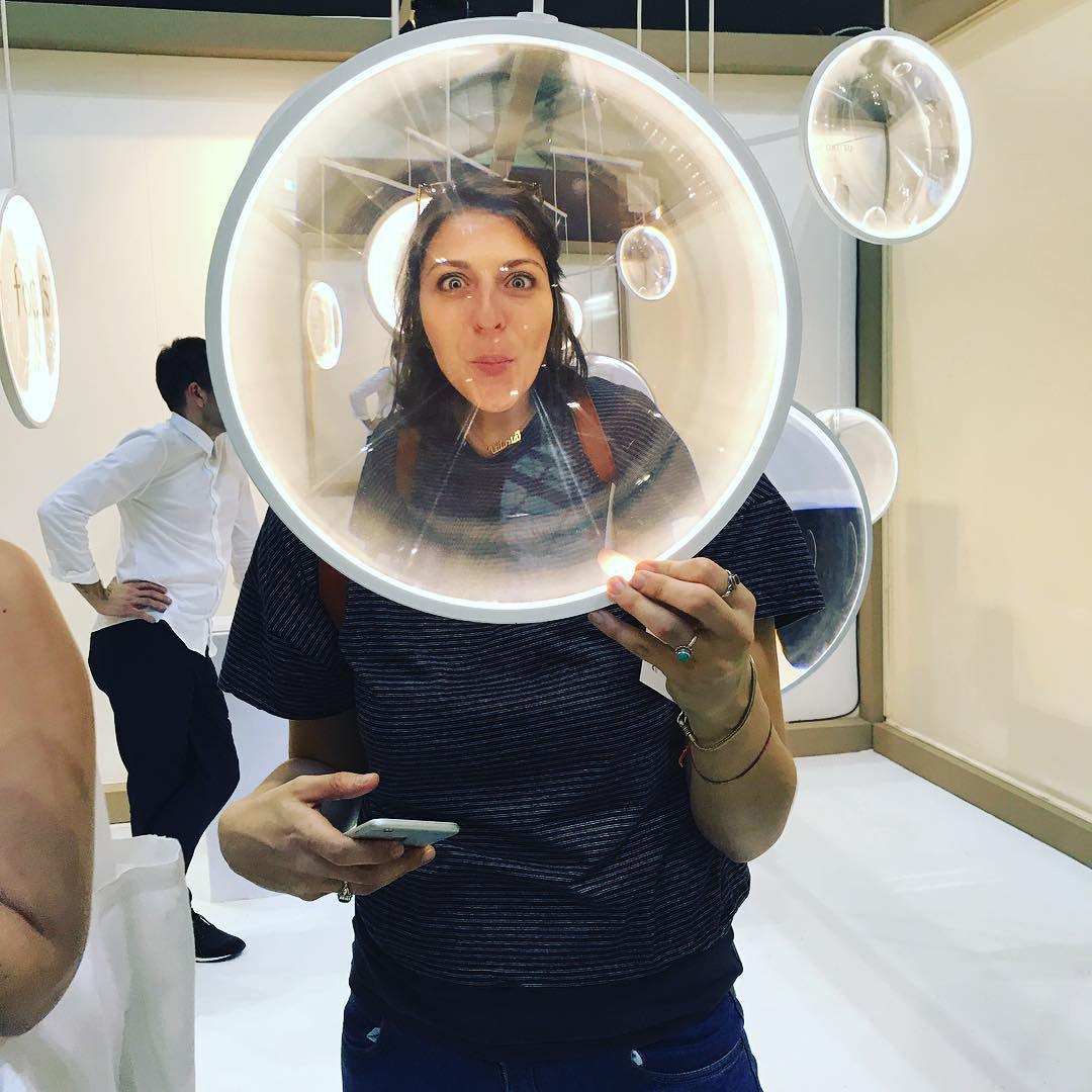 Modern Artistic Glass Lens LED Hanging Light Floating Multi Head Pendant Fixture