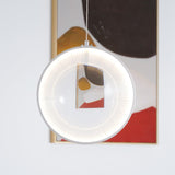 Modern Artistic Glass Lens LED Hanging Light Floating Multi Head Pendant Fixture