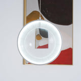 Modern Artistic Glass Lens LED Hanging Light Floating Multi Head Pendant Fixture