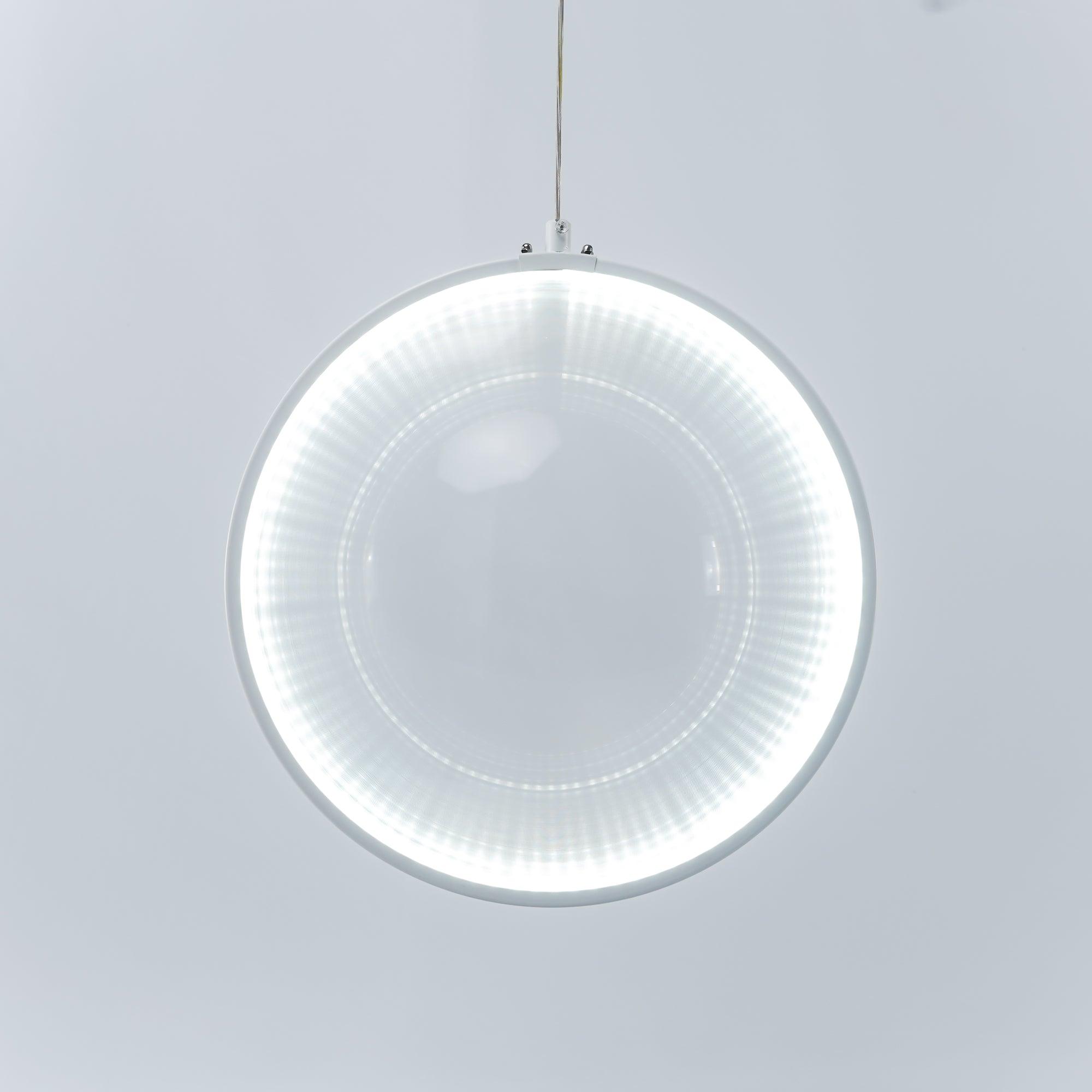 Modern Artistic Glass Lens LED Hanging Light Floating Multi Head Pendant Fixture
