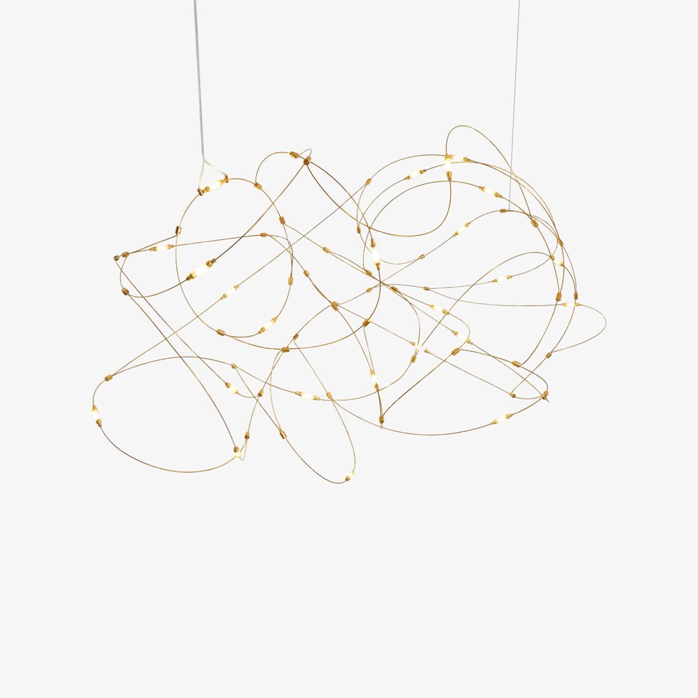 Modern Artistic Stainless Steel LED Pendant Light with Polycarbonate Diffusers