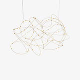 Modern Artistic Stainless Steel LED Pendant Light with Polycarbonate Diffusers