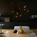 Modern Artistic Stainless Steel LED Pendant Light with Polycarbonate Diffusers