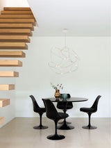 Modern Artistic Stainless Steel LED Pendant Light with Polycarbonate Diffusers