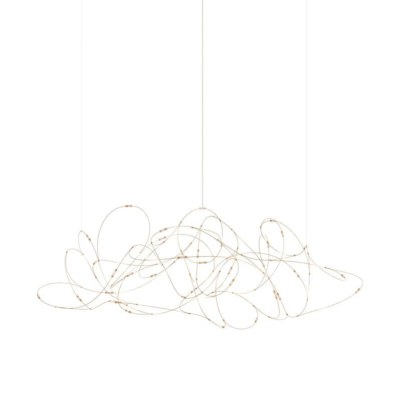Modern Artistic Stainless Steel LED Pendant Light with Polycarbonate Diffusers