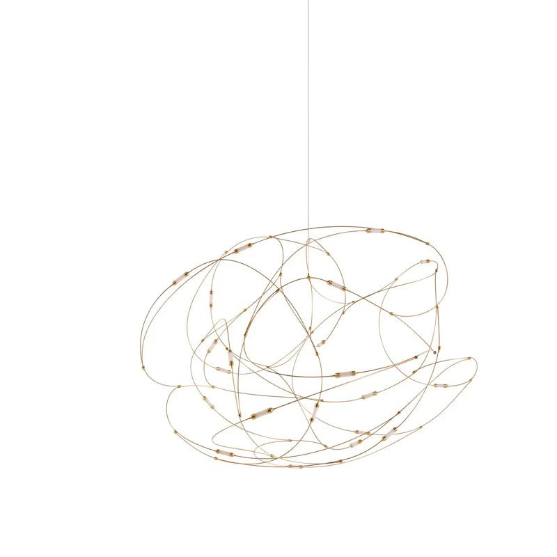 Modern Artistic Stainless Steel LED Pendant Light with Polycarbonate Diffusers