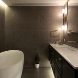 Modern Asymmetric Brass Wall Sconce with Cylindrical Glass Shades for Luxury Interiors