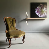 Modern Asymmetric Brass Wall Sconce with Cylindrical Glass Shades for Luxury Interiors