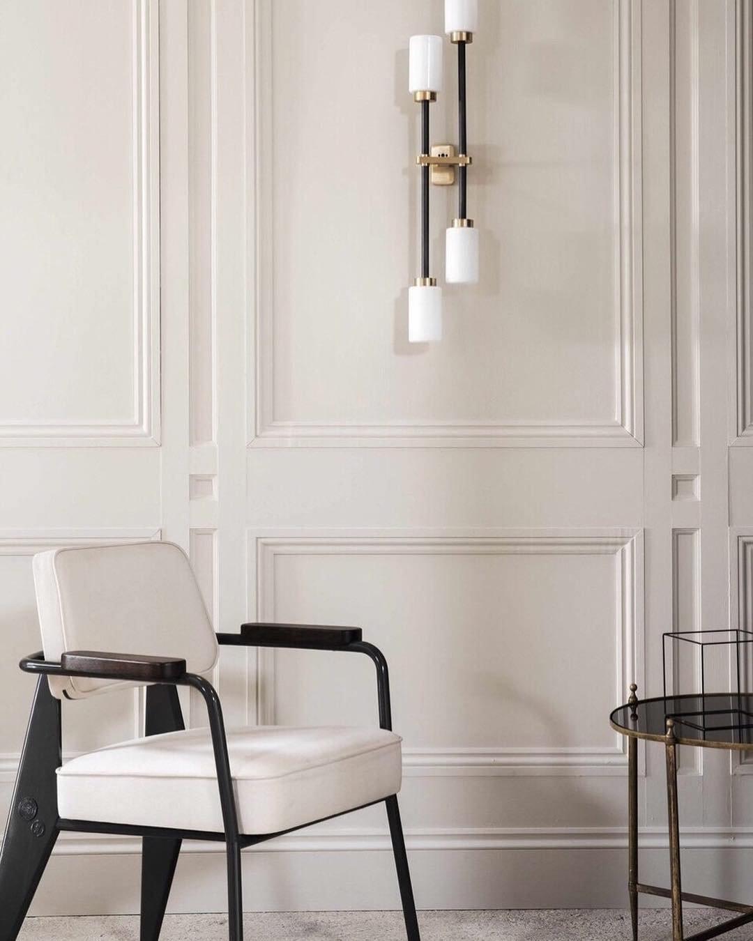 Modern Asymmetric Brass Wall Sconce with Cylindrical Glass Shades for Luxury Interiors