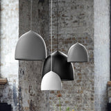 Modern Bell Shape Aluminum Pendant Light Minimalist Hanging LED Ceiling Fixture for Dining Room