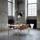 Modern Bell Shape Aluminum Pendant Light Minimalist Hanging LED Ceiling Fixture for Dining Room