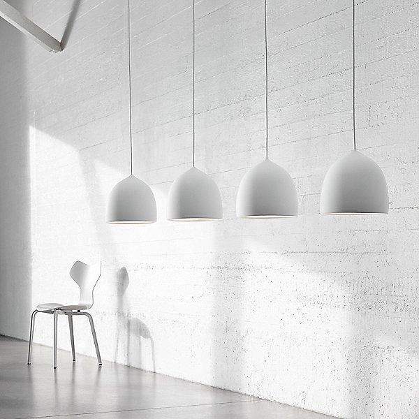 Modern Bell Shape Aluminum Pendant Light Minimalist Hanging LED Ceiling Fixture for Dining Room