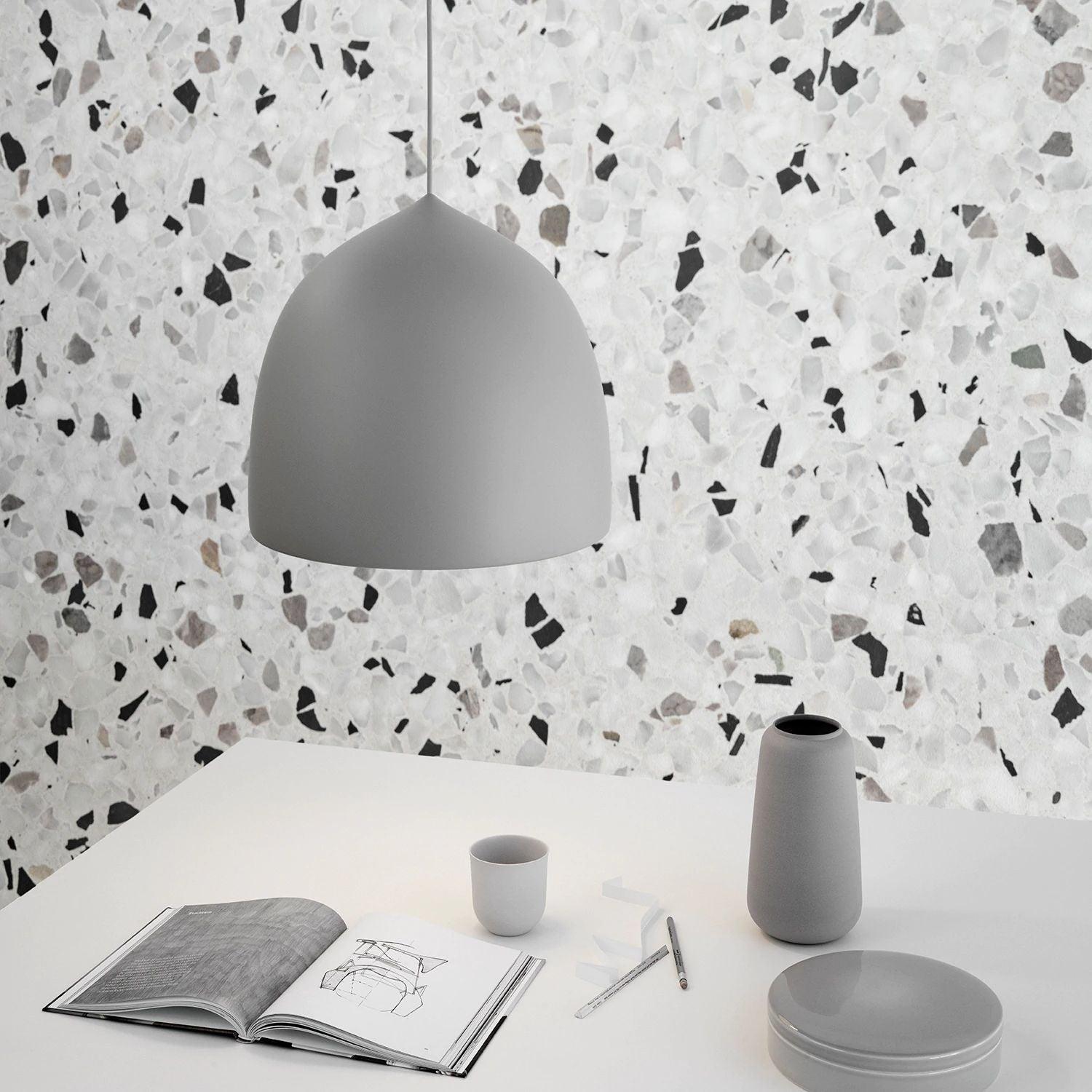 Modern Bell Shape Aluminum Pendant Light Minimalist Hanging LED Ceiling Fixture for Dining Room
