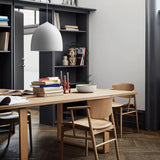 Modern Bell Shape Aluminum Pendant Light Minimalist Hanging LED Ceiling Fixture for Dining Room