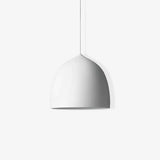 Modern Bell Shape Aluminum Pendant Light Minimalist Hanging LED Ceiling Fixture for Dining Room