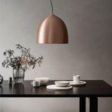 Modern Bell Shape Aluminum Pendant Light Minimalist Hanging LED Ceiling Fixture for Dining Room