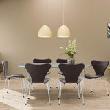 Modern Bell Shape Aluminum Pendant Light Minimalist Hanging LED Ceiling Fixture for Dining Room