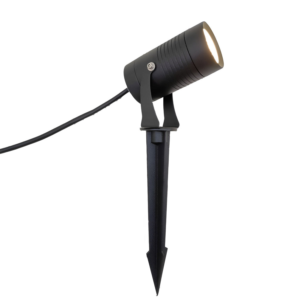 Modern Black 10W LED Outdoor Spotlight Adjustable Landscape Lighting for Trees and Gardens