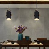 Modern Black Aluminum Alloy Industrial Pendant Light with Adjustable Lamp Head