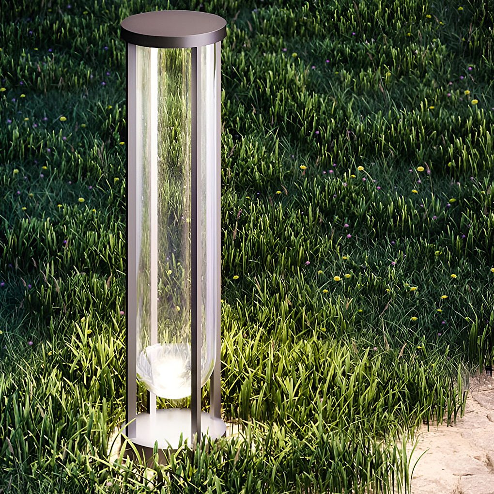 Modern Black Aluminum Landscape Pathway Light IP65 Waterproof LED Garden Pillar Post Lamp