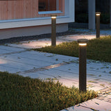 Modern Black Aluminum LED Landscape Path Light Waterproof Outdoor Garden Bollard Lamp 31 Inch