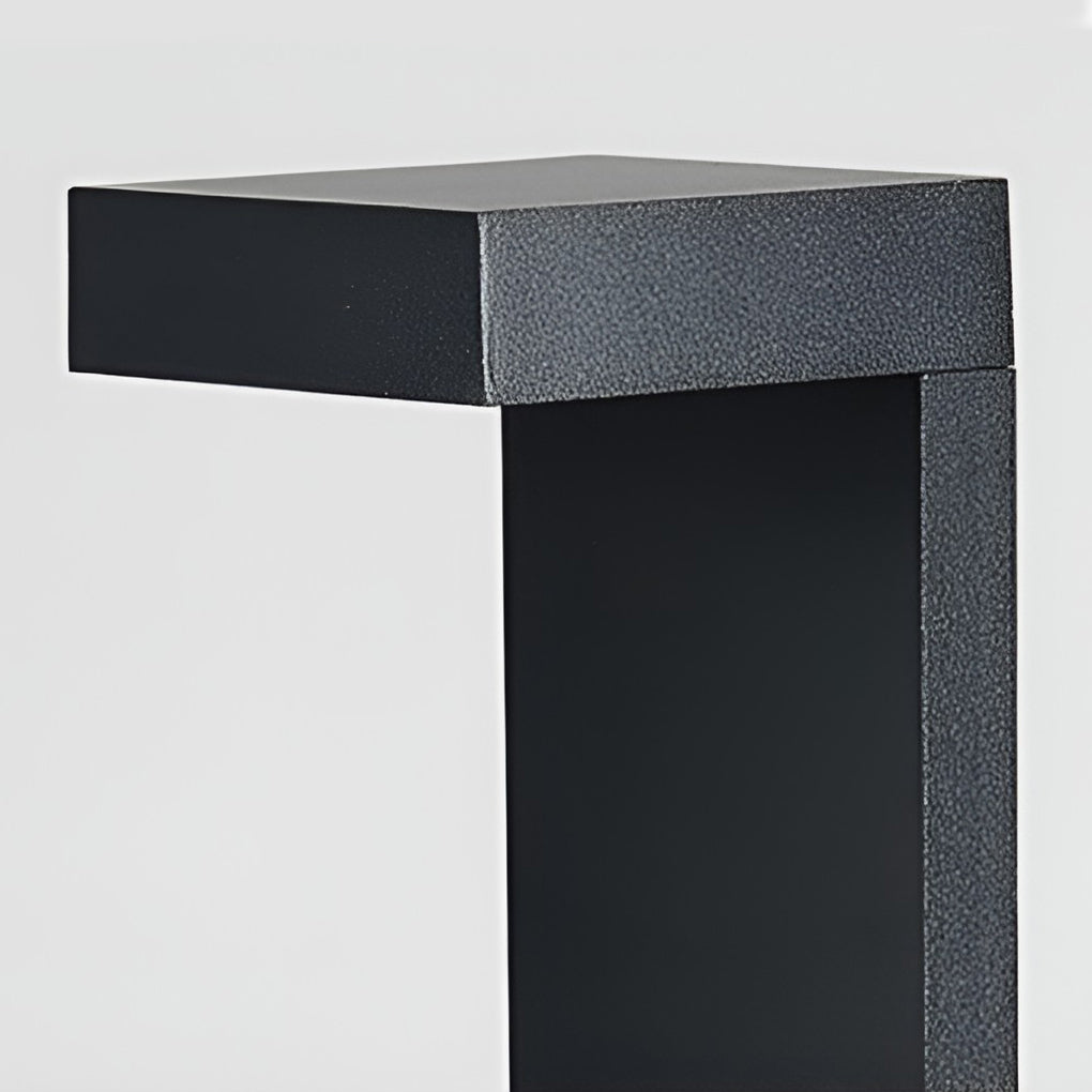 Modern Black Aluminum LED Outdoor Landscape Garden Path Bollard Light Waterproof IP65