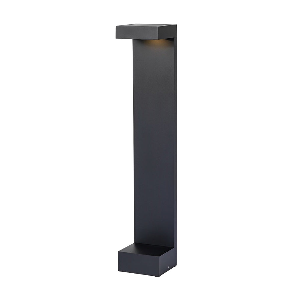 Modern Black Aluminum LED Outdoor Pathway Lights Waterproof Landscape Bollard Lamps