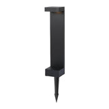 Modern Black Aluminum LED Outdoor Pathway Lights Waterproof Landscape Bollard Lamps