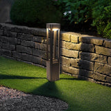 Modern Black Aluminum LED Outdoor Post Light Waterproof Landscape Garden Pathway Lamp